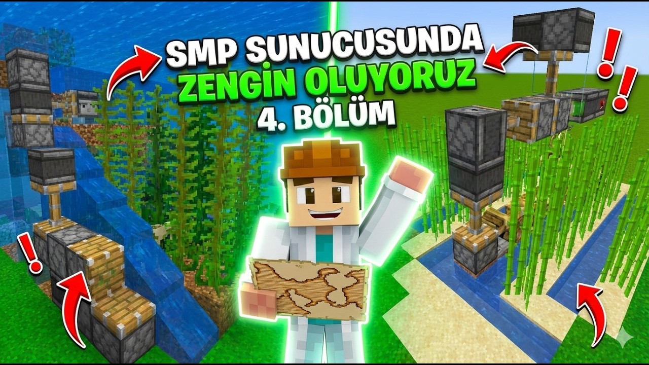 SMP Sunucusunda FARM Yapıyoruz / Sınırsız Zenginlik #4 Bölüm