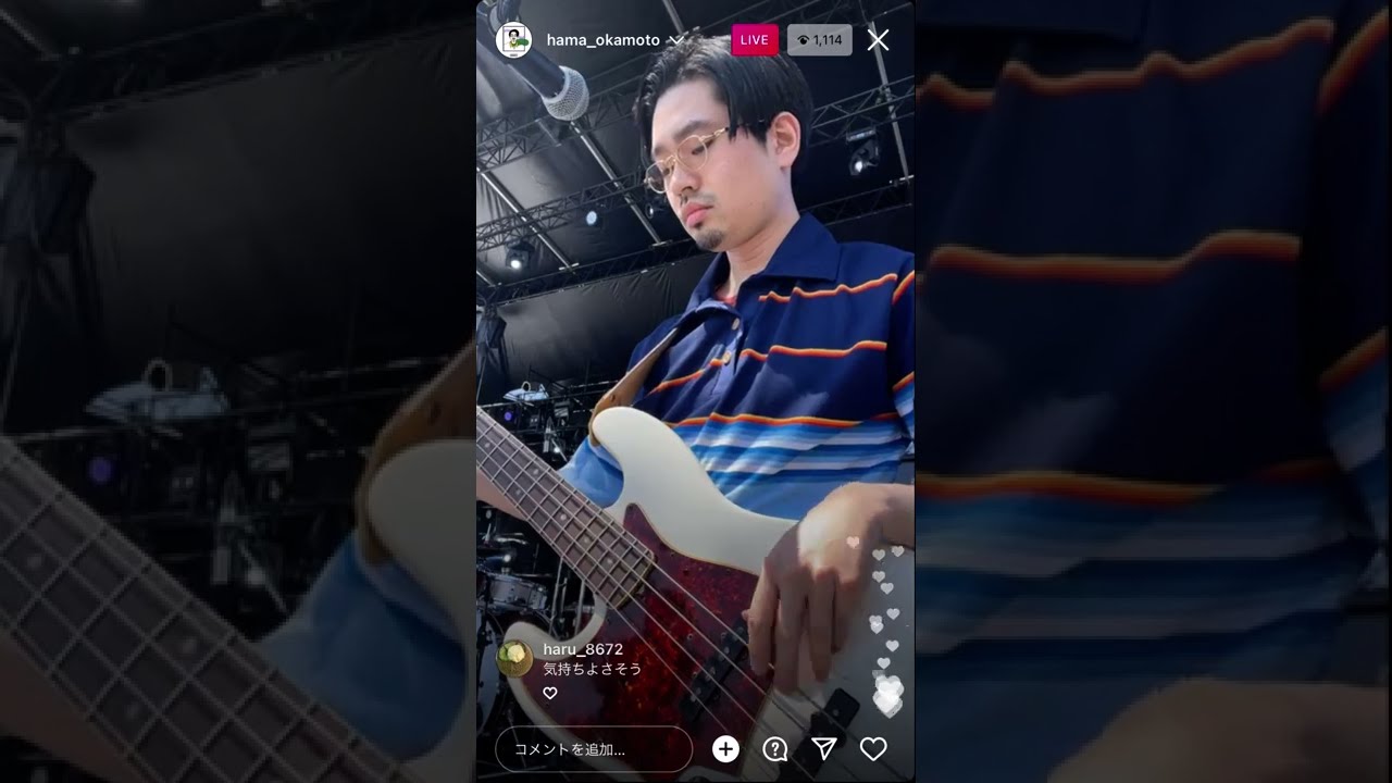 ハマ・オカモト(OKAMOTO'S) インスタライブ OTODAMAリハーサル / Star Light (2022.5.7)