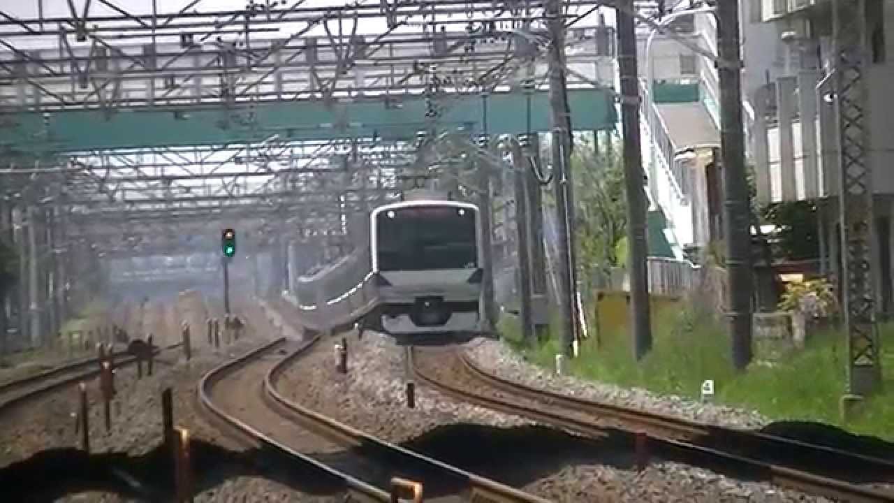 常磐線快速 南柏を高速通過 Joban Line Rapid