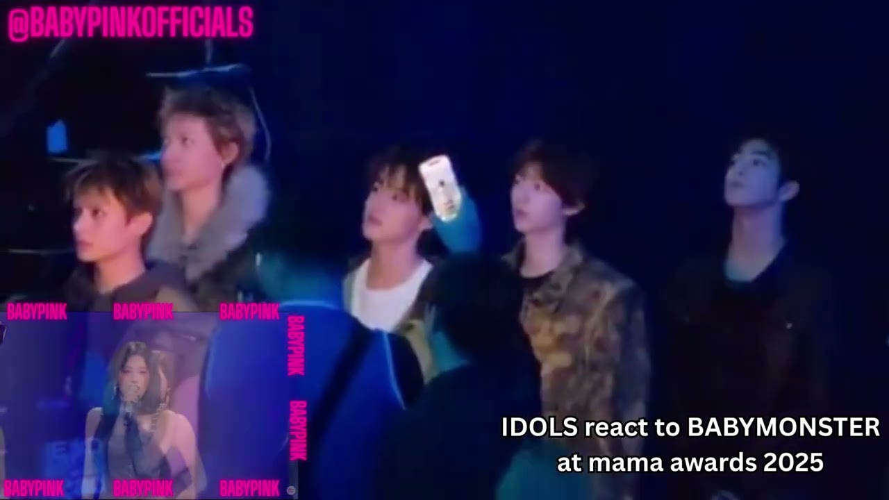 IDOLS react to BABYMONSTER at mama awards 2025