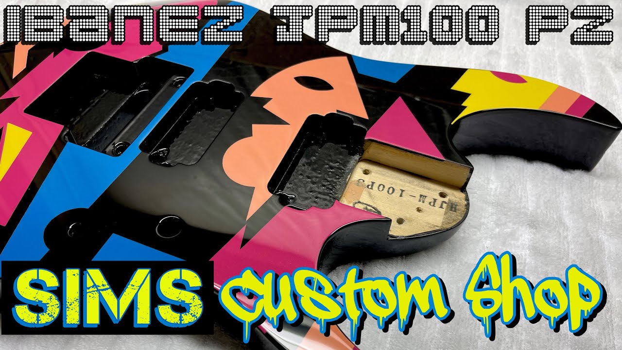 Ibanez JPM100 P2 guitar - Paint by Sims Custom Shop