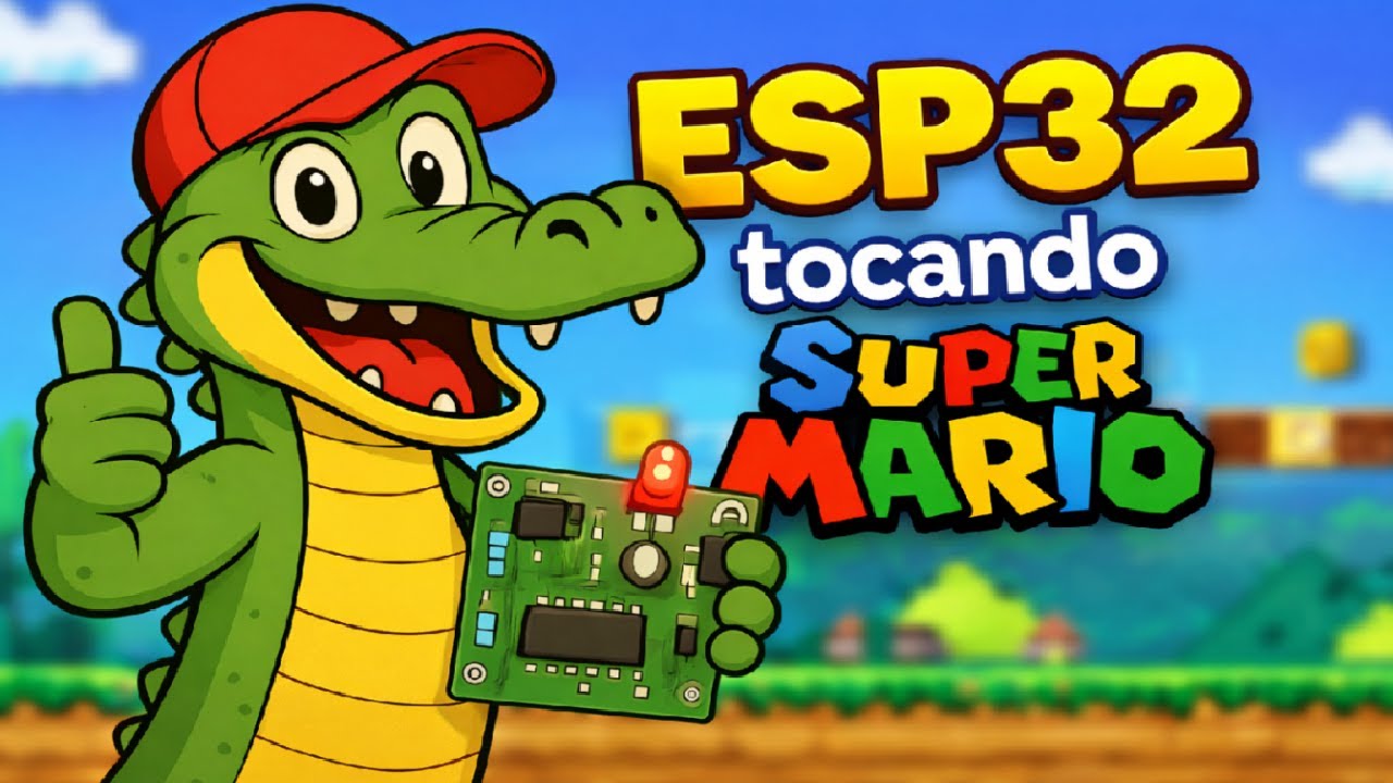 ESP32 tocando Super Mario com apenas um buzzer