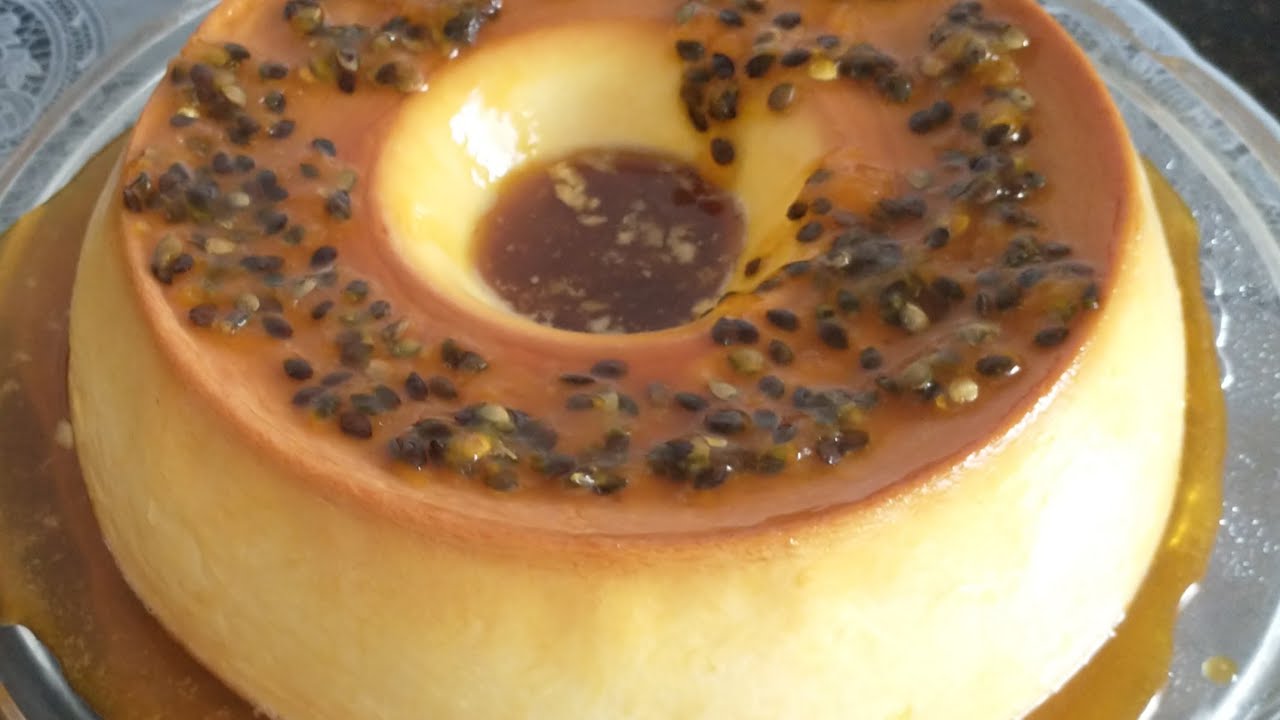 # pudim de maracujá/ que vai ao forno/