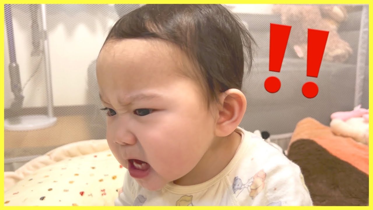 リンゴジュースを飲むと発狂してしまう赤ちゃん🍎【もぐもぐbaby】