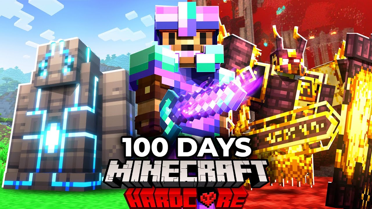 I Spent 100 Days in ALL THE MODS 10 in Minecraft Hardcore!