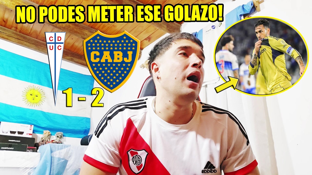 UNIVERSIDAD CAT&Oacute;LICA 1 VS BOCA 2 😡 REACCI&Oacute;N DE UN HINCHA DE RIVER RE CALIENTE 😡