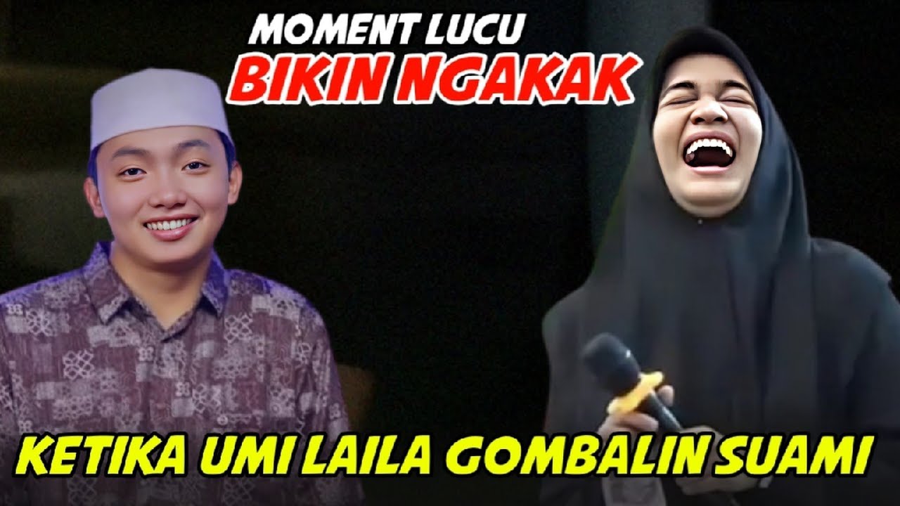 MOMENT LUCU BIKIN NGAKAK KETIKA NING UMI LAILA GOMBALIN SUAMI LUCU POLL