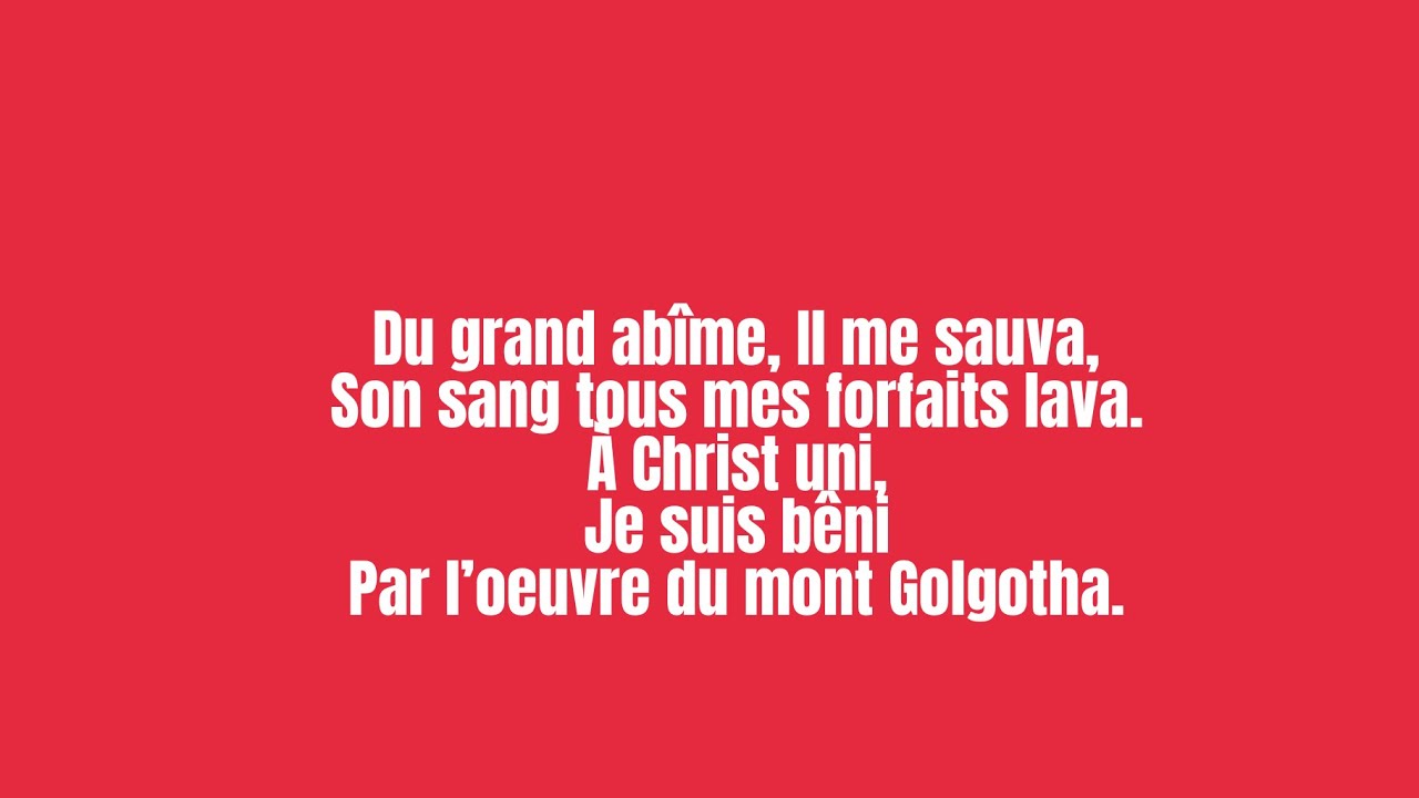 Plongé dans un bourbier de fange_voix-Hymnes et louanges #281