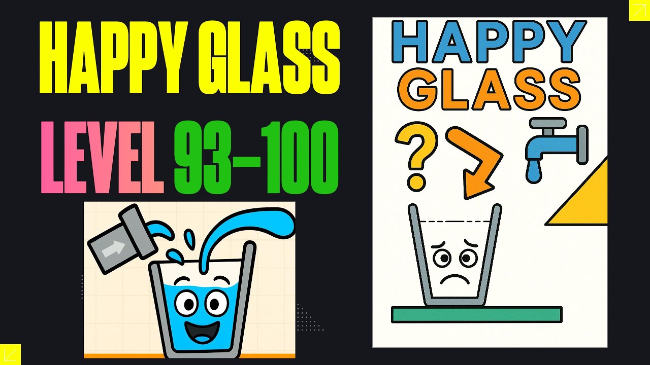 Happy Glass Level 93–100 | All Levels 3 Stars Solution (Full Walkthrough)
