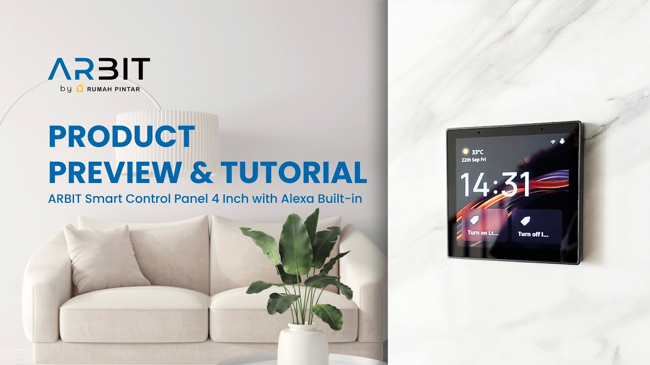 ARBIT Smart Control Panel 4 inch with Alexa Built-in | Preview & Tutorial
