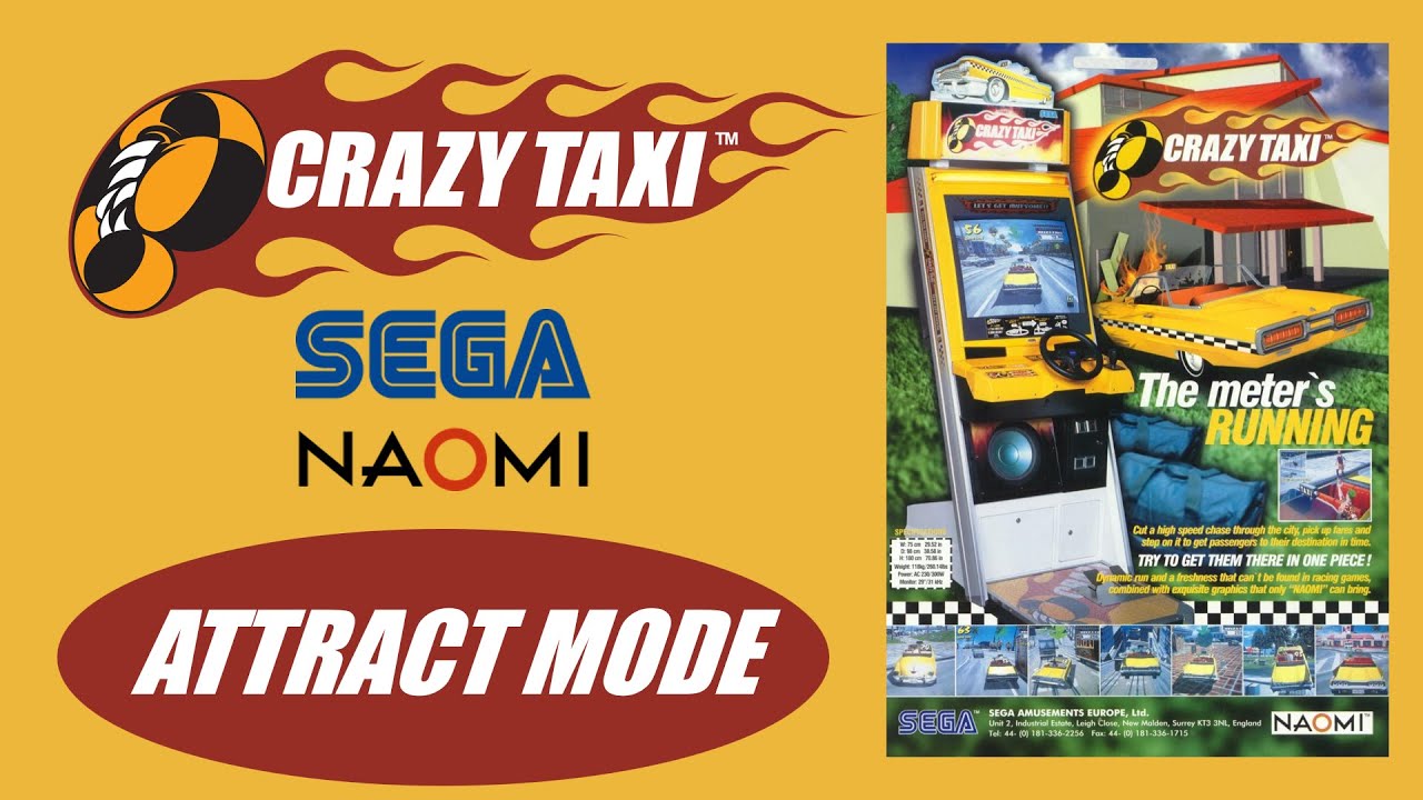 Crazy Taxi Attract Mode (NAOMI)