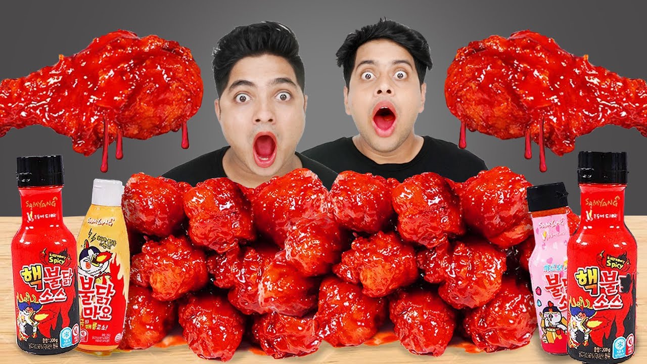 🔥 2X Spicy Fried Chicken Challenge😱– Extreme Spicy Challenge