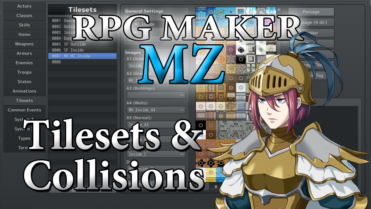 Учебное пособие по RPG Maker MZ №20 - Наборы тайлов базы данных