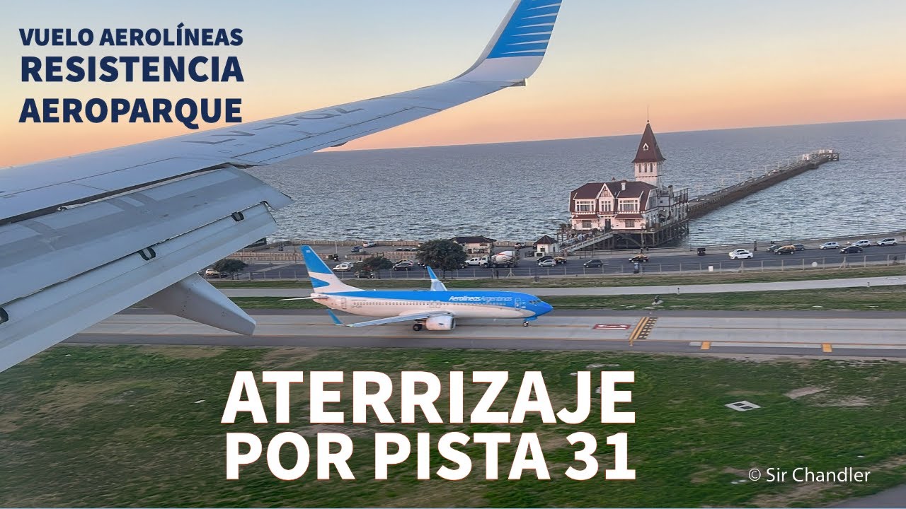 Aterrizaje por pista 31 desde Resistencia - crónica de vuelo