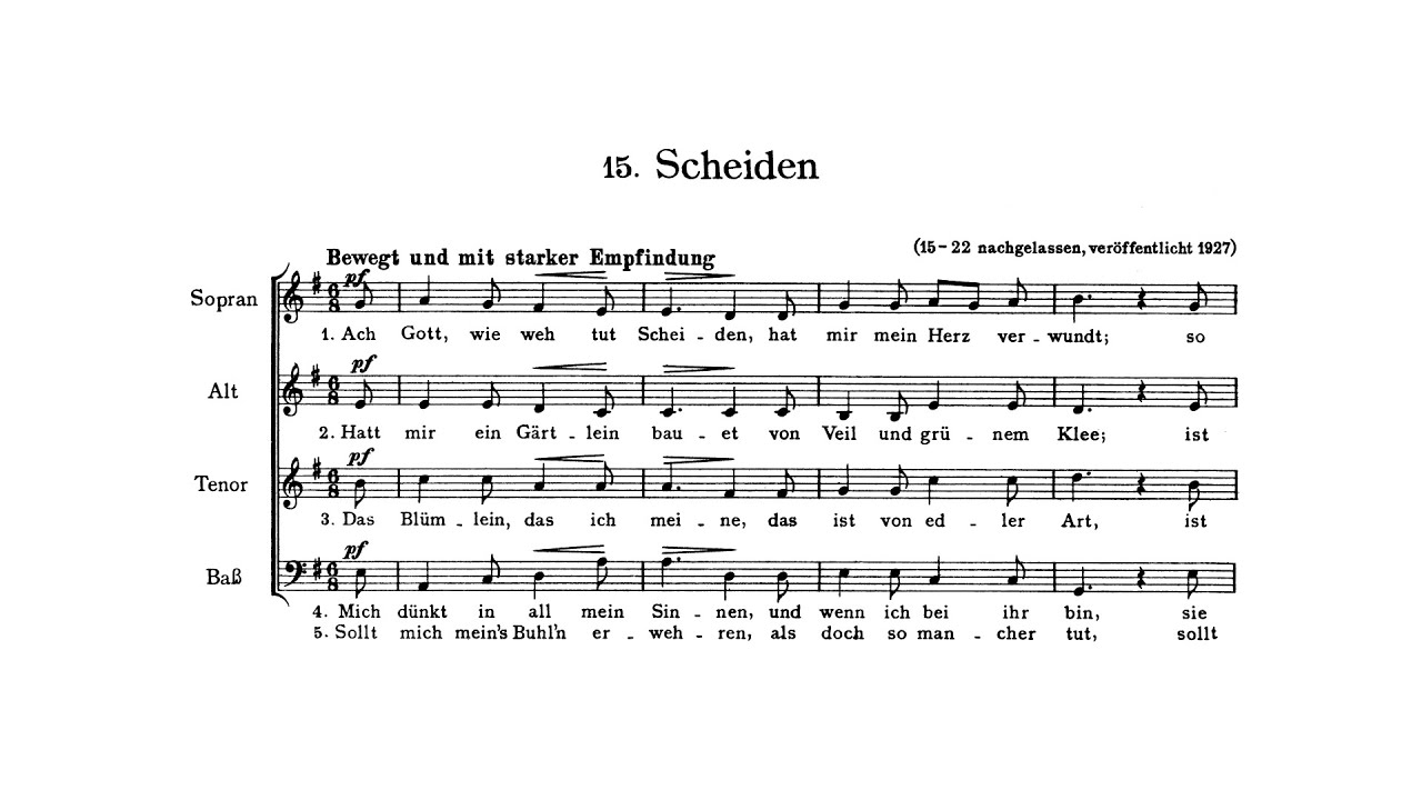Brahms: 12 Deutsche Volkslieder, WoO 35 (with Score)
