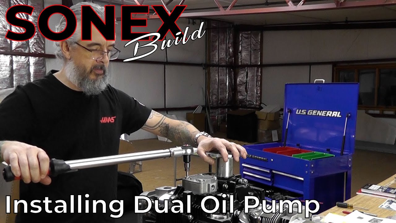 Sonex Build Part 18 - Turbo Aerovee Airplane Engine Gets Dual Oil Pumps