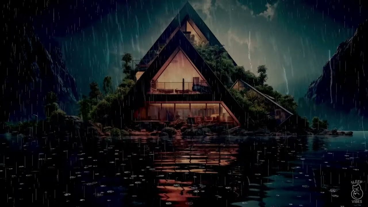 Sleep with Rain on the Lake | 8 Hours | No Ads | Light Rain Sounds for Sleeping & Relaxation