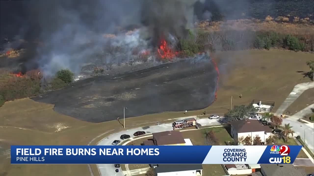 1.5-acre brush fire burns near homes in Orange County subdivision