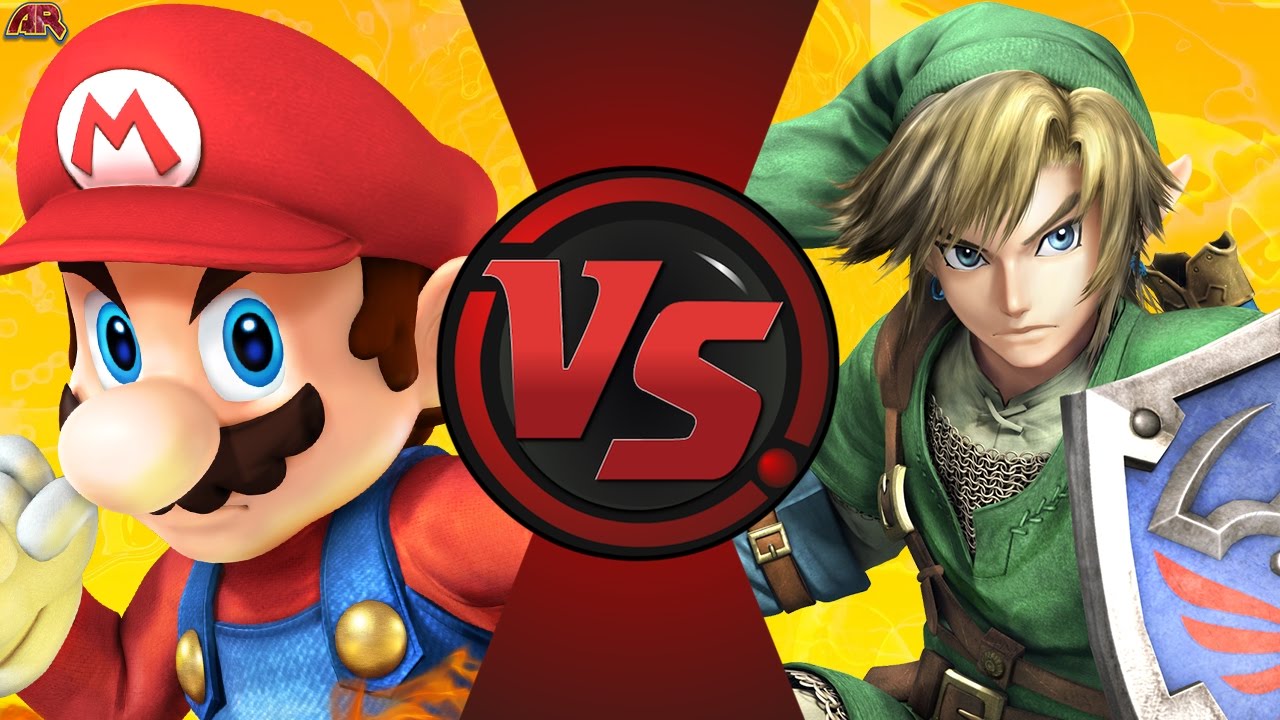 MARIO vs LINK (Mario vs The Legend of Zelda) Cartoon Fight Club Episode 182