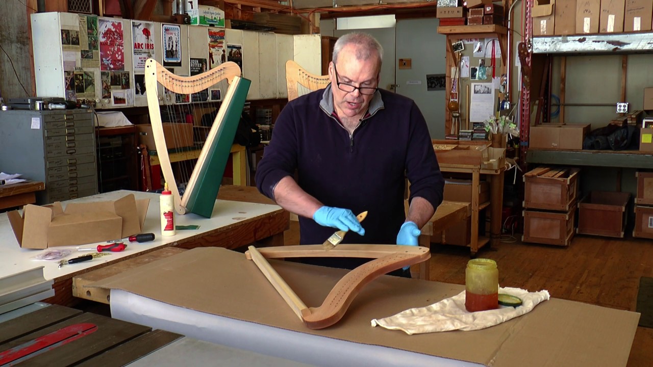 How to Build Your Fireside Harp 4: Oiling the Frame