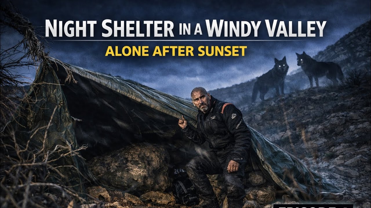 Night Shelter in a Windy Valley Alone After Sunset EPISODE 4