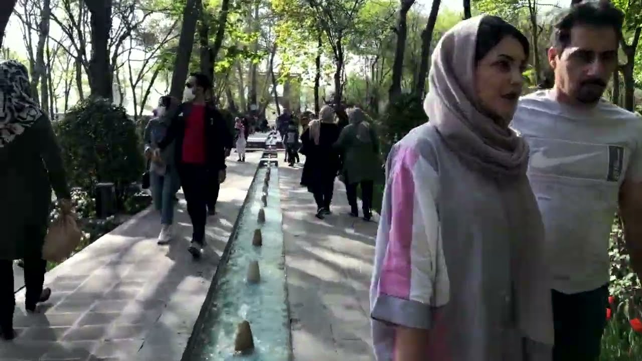 13 bedar Tehran Walking tour ( Iran 2022) -Persian garden سیزده بدر در باغ ایرانی تهران