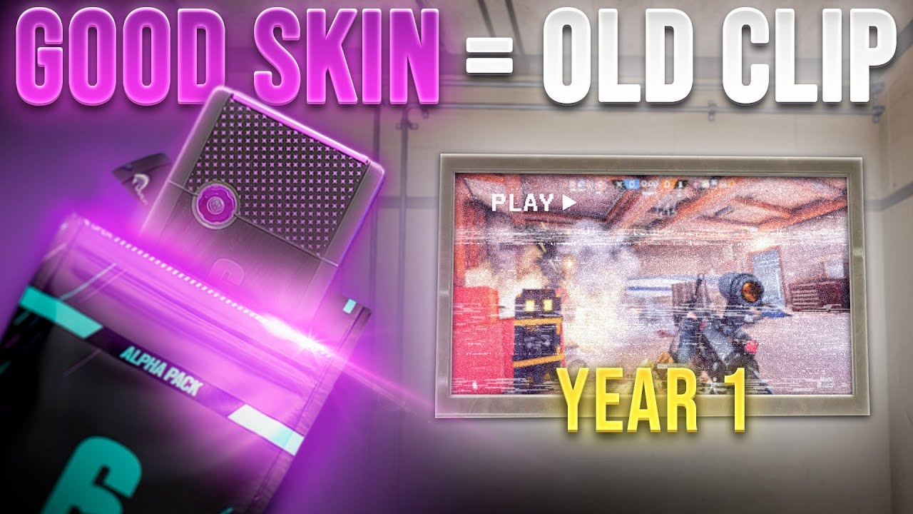 Alpha Pack opening but for every GOOD skin I show a clip from YEAR 1..