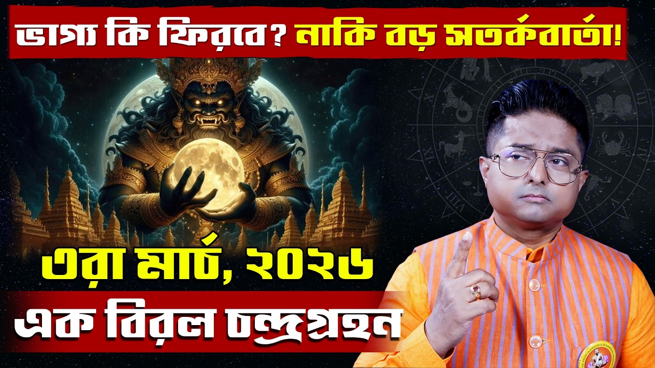 Kanya & Meen Rashi | ৩রা মার্চ চন্দ্রগ্রহণ: এই ১টি ভুলে মহাবিপদ? | Lunar Eclipse 2026