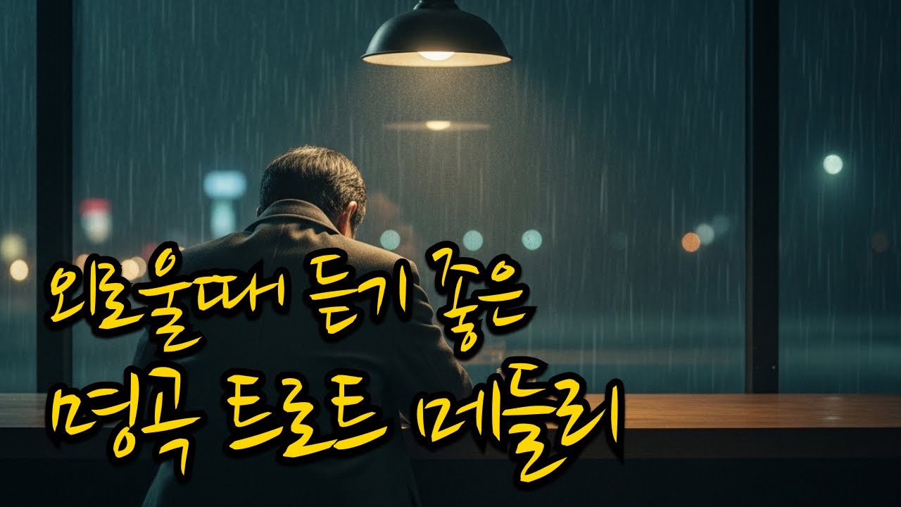 혼자가 외로울 때 눈시울이 뜨거워지는 트로트 메들리(3시간 연속)
