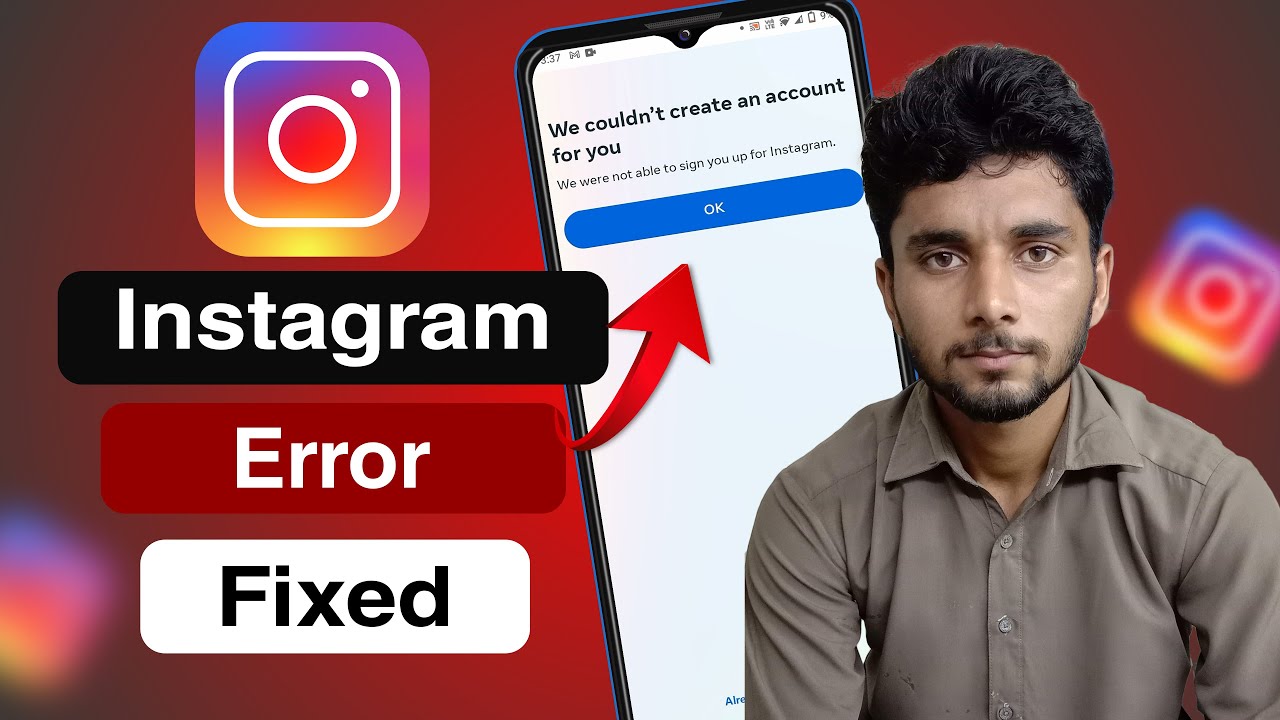 We Couldn't Create An Account For You Instagram Problem | Instagram error fixed