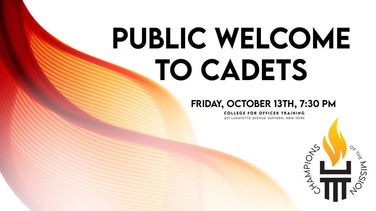 Welcome to Cadets 2023, Champions of the Mission Session