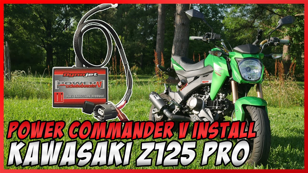 Kawasaki Z125 PRO Dynojet Power Commander 5 Install Guide