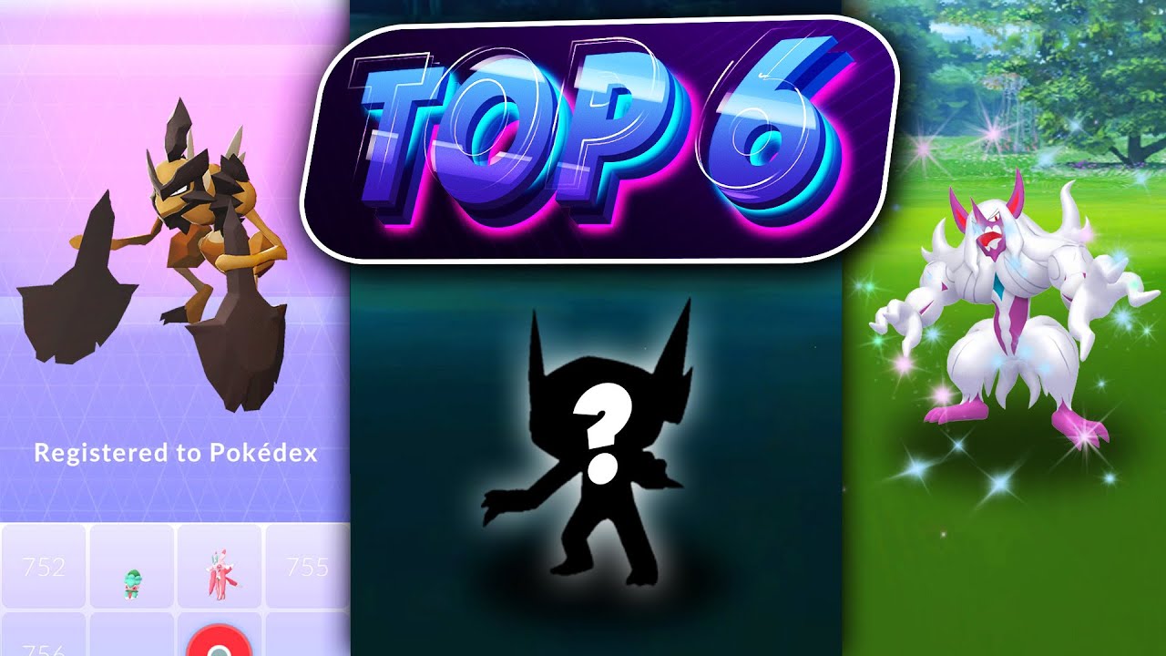 TOP 6 POKEMON EVER CREATED!!!! (in my opinion)