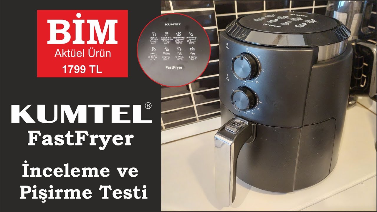Kumtel FastFryer (AirFryer) Haf-01 5,5 Lt. Bim Aktüel Ürünü #kumtel #airfryer  #bimaktüel