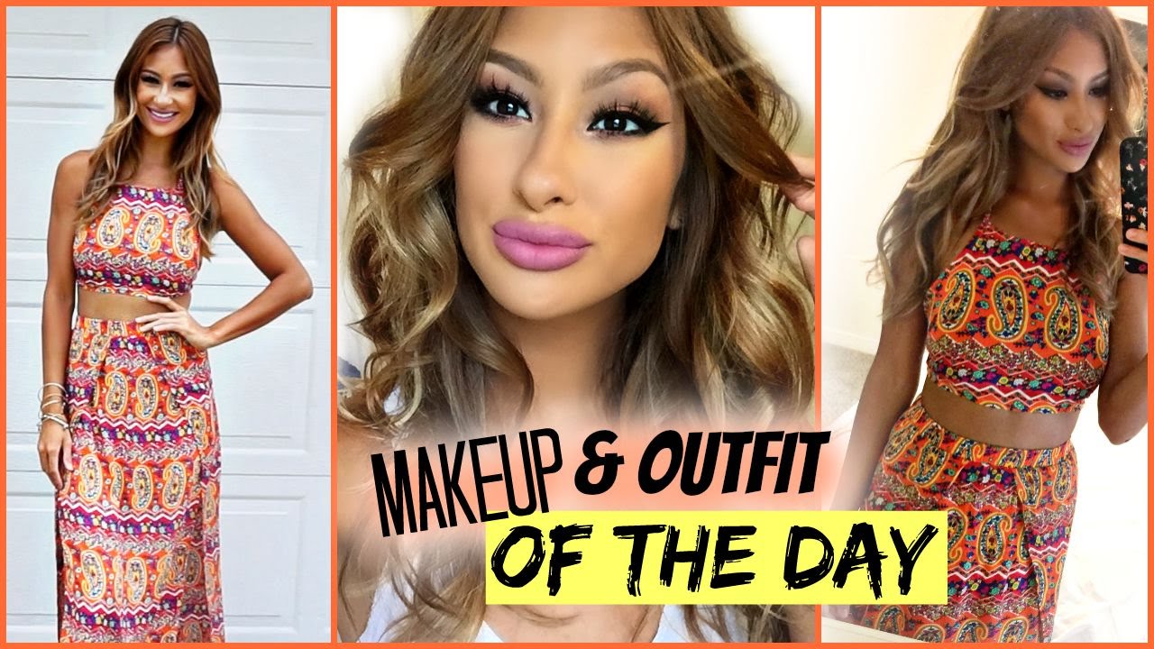 Makeup & Outfit of the DAY: Using New Makeup- Complete Look