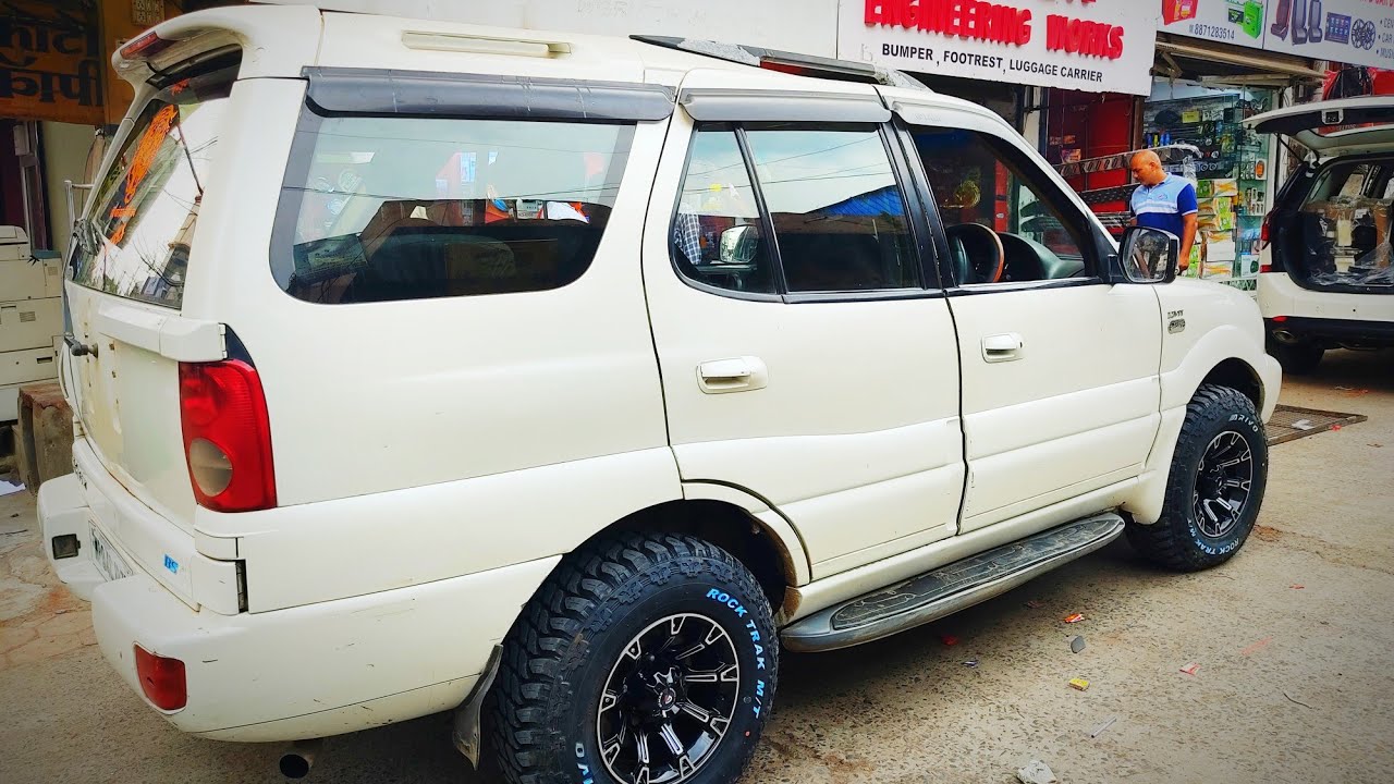 Tata Safari Modification | HID | Mirror Display  | Alloy wheels | Camera | Basstube |
