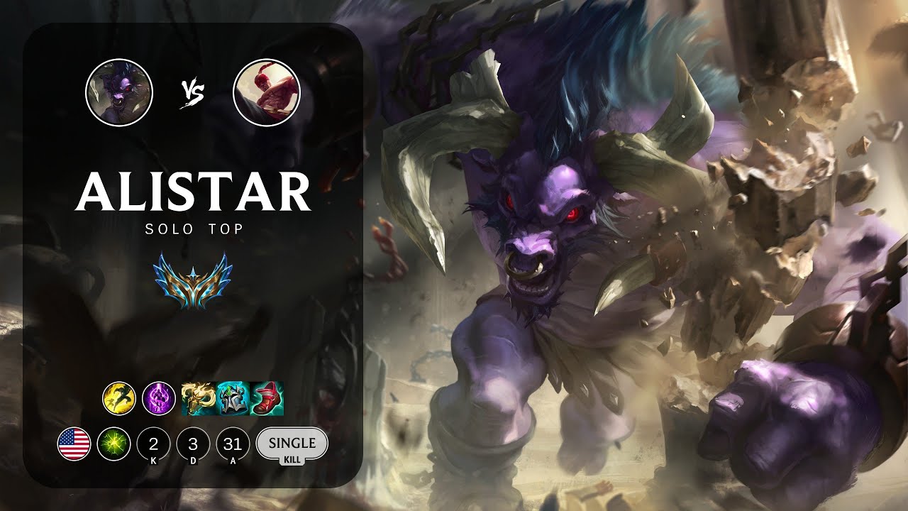 Alistar Top vs Lee Sin - NA Challenger Patch 13.9