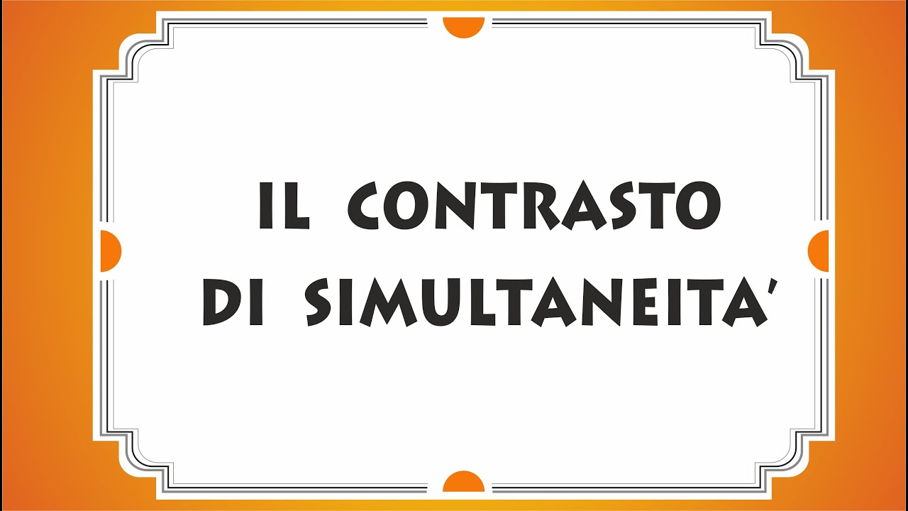 IL COLORE - VI Lezione: IL CONTRASTO DI SIMULTANEITA'