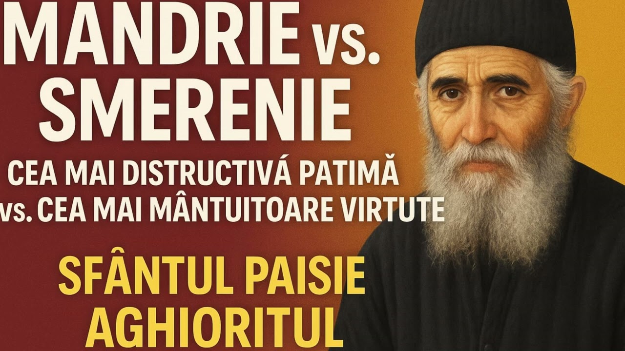 M&acirc;ndrie vs. Smerenie &ndash; Cea mai distructivă patimă vs. cea mai m&acirc;ntuitoare virtute | Sf&acirc;ntul Paisie