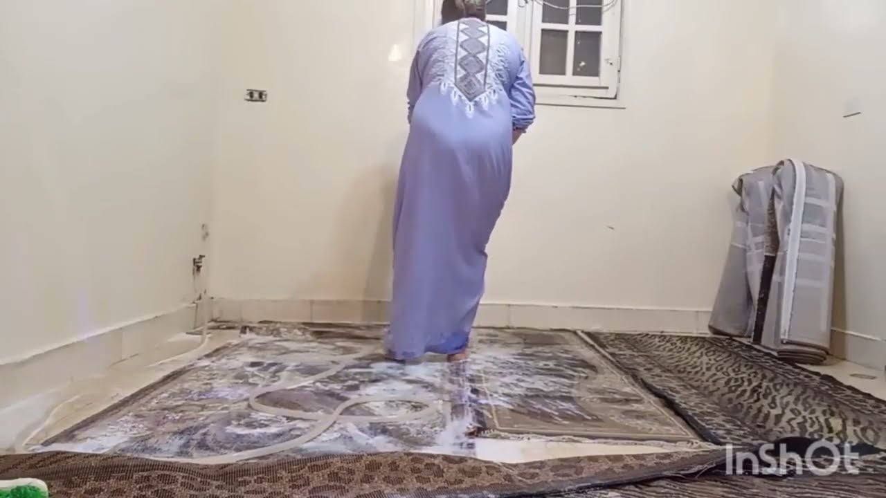 روتين غسيل السجاد 💃🏿🔥🔥🔥