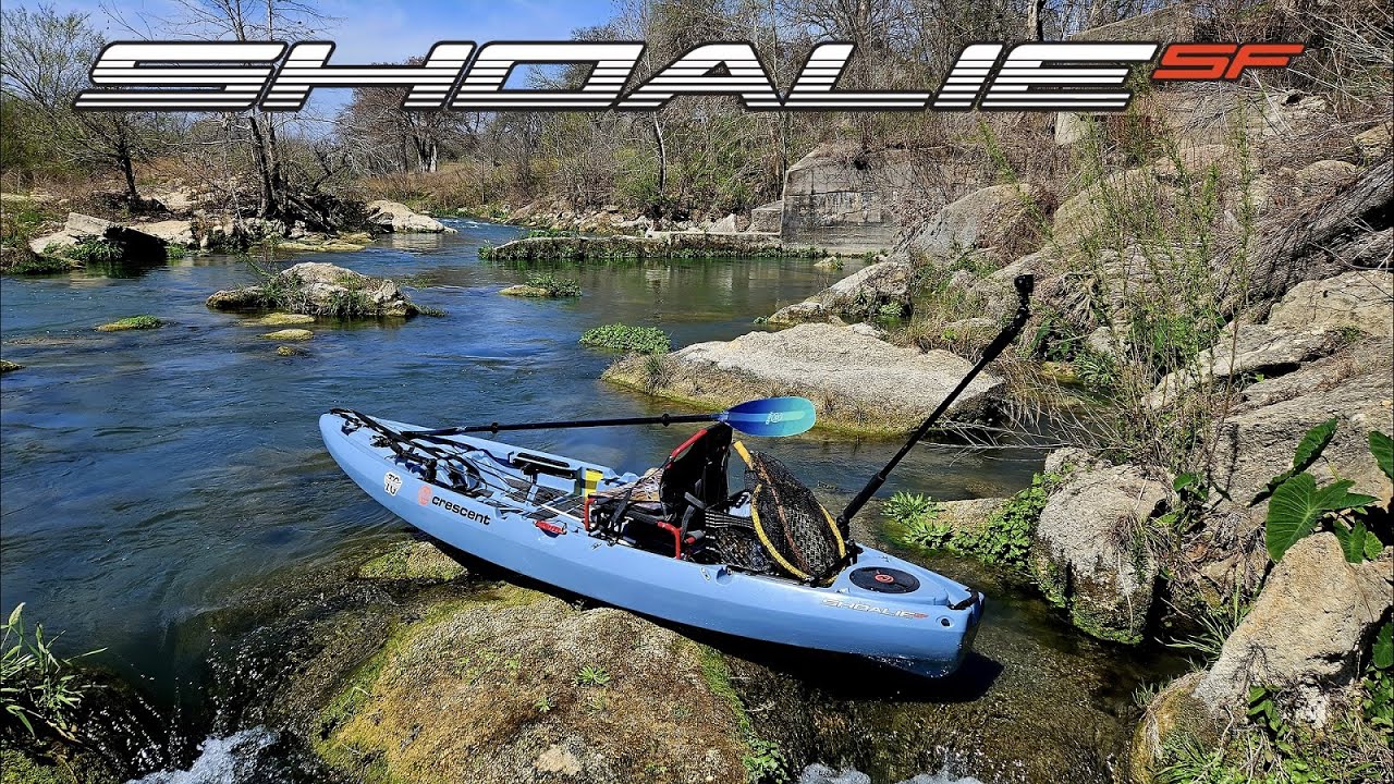 Crescent Shoalie Fishing Kayak on Water Overview
