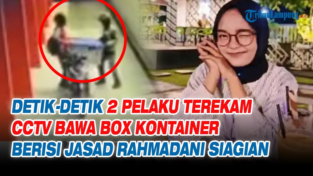 Detik-Detik 2 Pelaku Terekam CCTV Bawa Box Kontainer Berisi Jasad Rahmadani Siagian