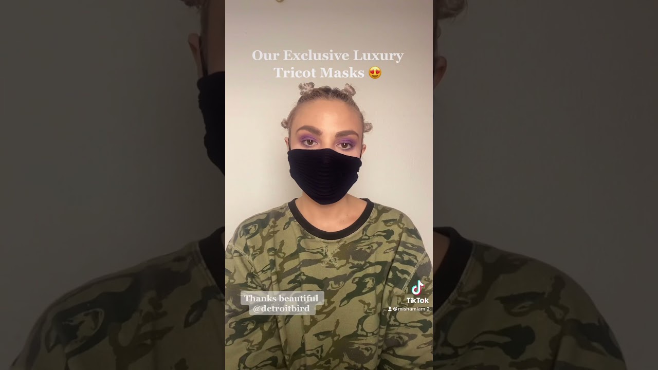 The most breathable luxury face masks in the market | 50% off | Code: CHARITY mishamiami.com #Shorts