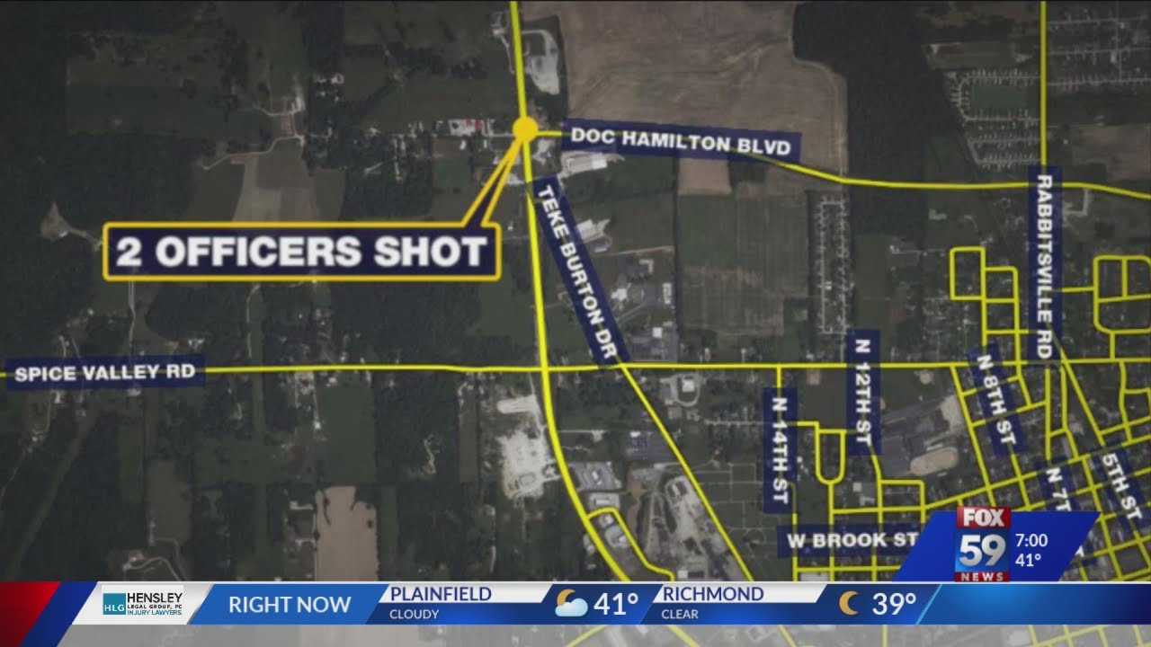 Two officers shot in Lawrence County