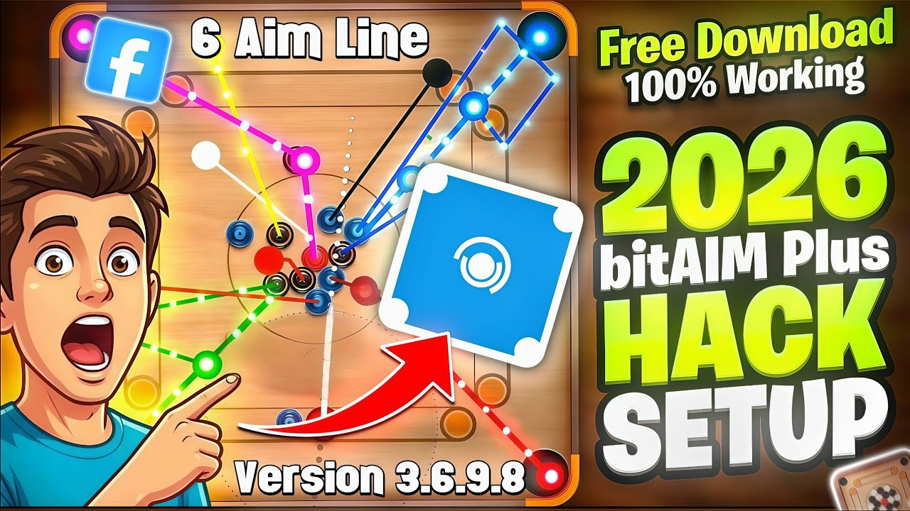 🔥Carrom Pool Pro Aim Hack 2026 | bitAIM Latest Update 😍 | No Miss Shot | Free Download | 100% Work