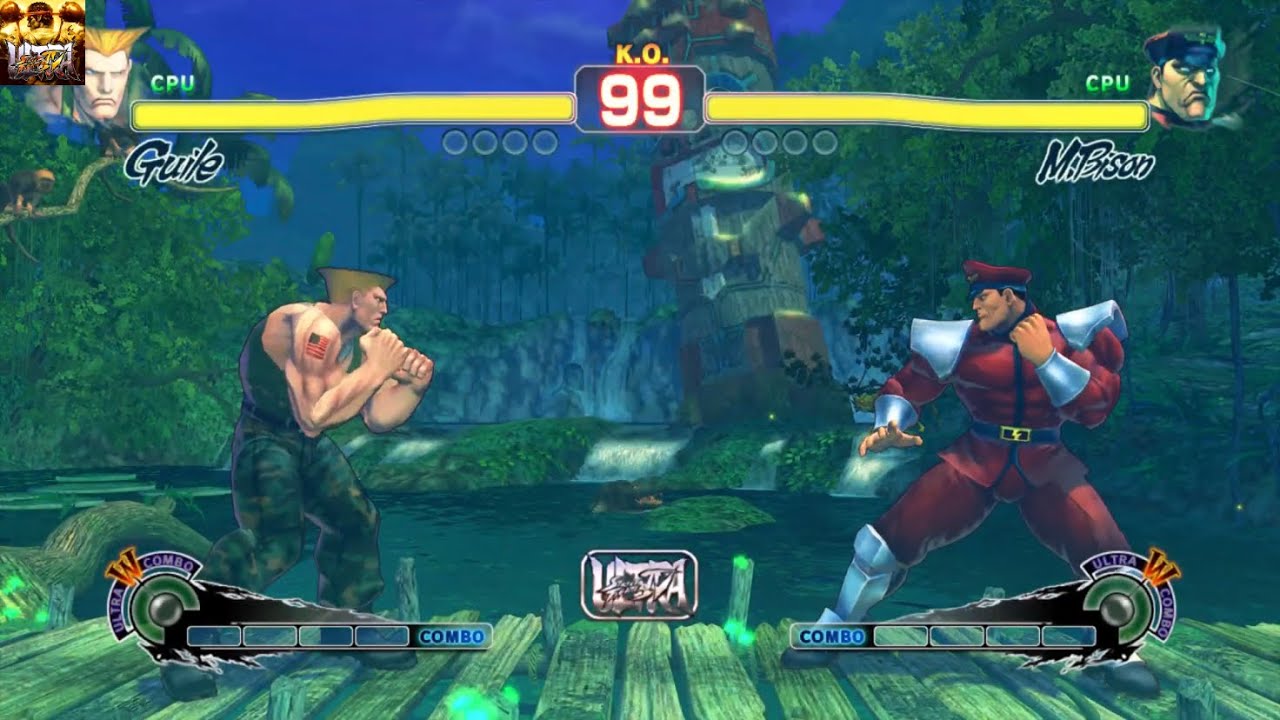 ULTRA STREET FIGHTER IV Guile(CPU) vs. M.Bison(CPU)