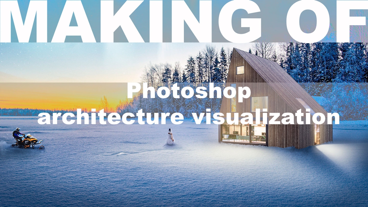 Как это сделано: Photoshop Архитектурная Визуализация #1 Загородный дом