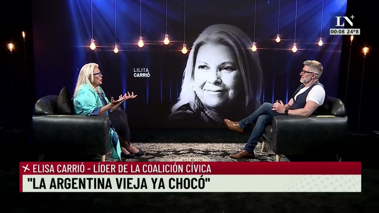 Elisa Carrió, líder de la Coalición Cívica: 