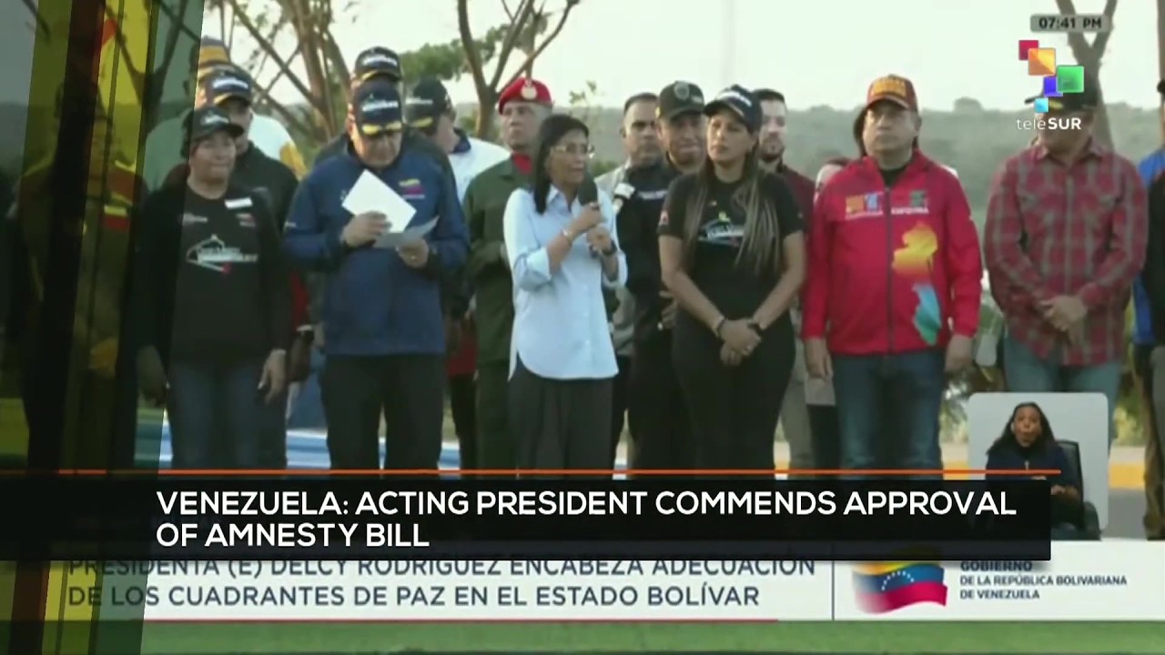 FTS 8:30 06-02: Venezuela: Acting pres. commends approval of amnesty bill