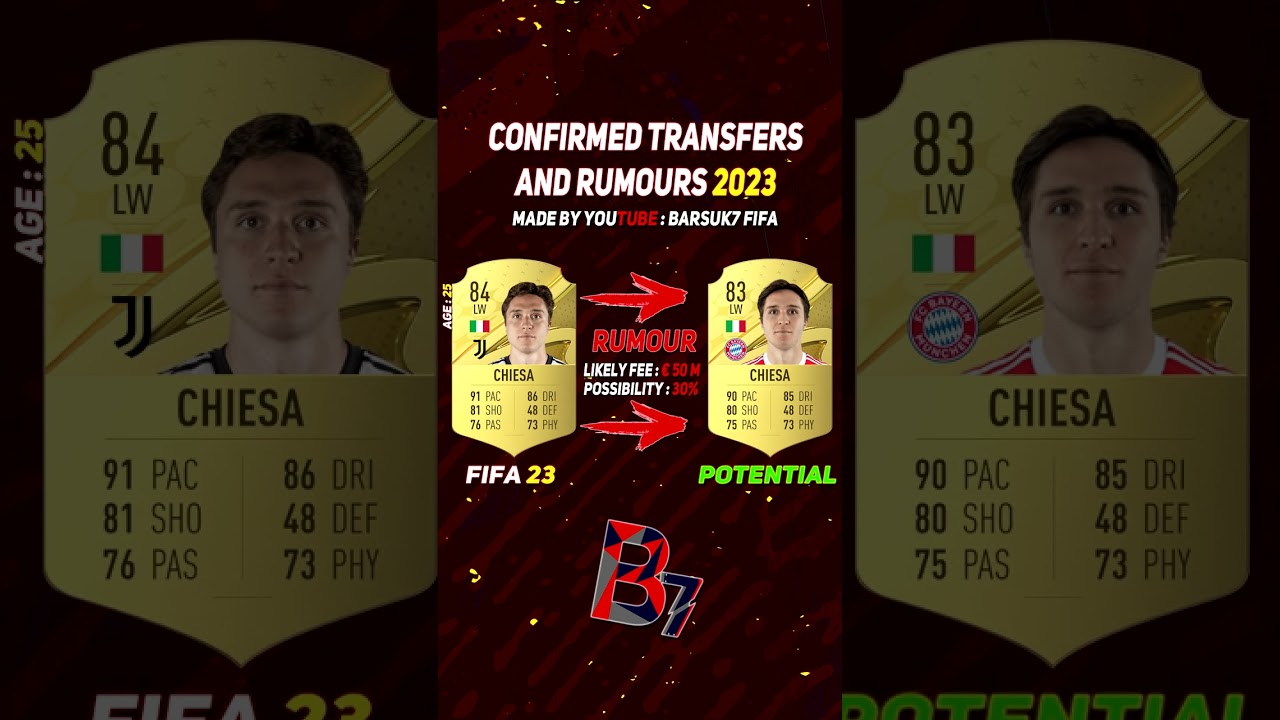 FIFA 23 ✸ NEW CONFIRMED TRANSFERS & RUMOURS! 💰😳 ft. Chiesa, ALEXANDER-ARNOLD, Mazraoui...etc